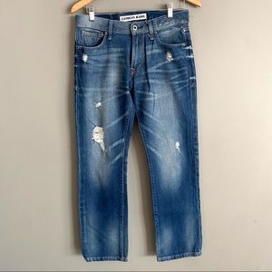 Express Jeans Mens Rocco Slim Fit Straight Leg Denim Jeans Size 29x30